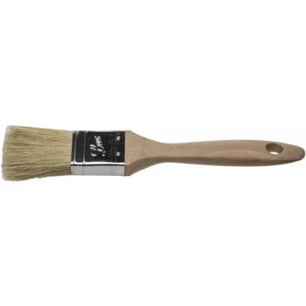 Кисть плоская STAYER &quot;UNIVERSAL-LUX&quot;, светлая натуральная щетина, деревянная ручка, 25мм 01053-025 купить в Тобольске