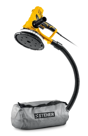 STEHER d180 мм, 900 Вт, подсветка, шлифовальная машина для стен (DWH-900) купить в Тобольске