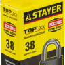 Замок STAYER "STANDARD" навесной, металлический корпус, закаленная дужка, 38мм 37160-38 купить в Тобольске