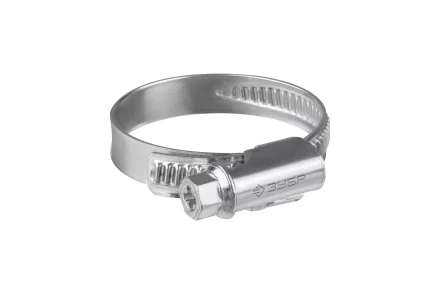 ЗУБР Х-9Н, 8 - 12 мм, накатная лента 9 мм, цинк, 50 шт, червячный хомут (37807-12) купить в Тобольске