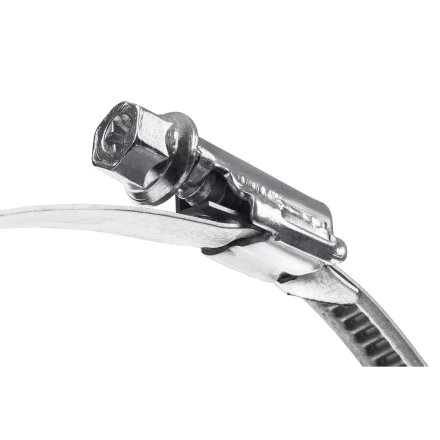 ЗУБР Х-9Н, 8 - 12 мм, накатная лента 9 мм, цинк, 50 шт, червячный хомут (37807-12) купить в Тобольске