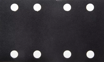 Лист шлиф. универс. URAGAN &quot;Оптимал. для тверд. пород дерева&quot; 8 отв. по линии, на липучке, для ПШМ, P180, 80х133мм, 10шт 907-22111-180-10 купить в Тобольске