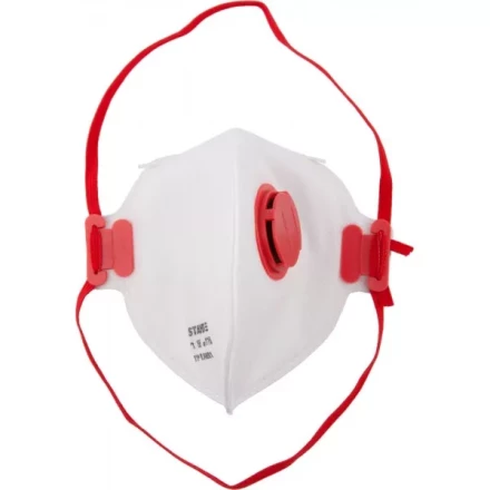 Полумаска фильтрующая STAYER &quot;MASTER&quot; плоская, с клапаном, многослойная, класс защиты FFP1 11116 купить в Тобольске