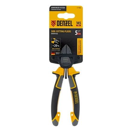 Бокорезы 145 мм Denzel 17780, трехкомпонентные рукоятки купить в Тобольске