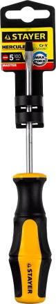 Отвертка STAYER &quot;MASTER&quot; &quot;HERCULES&quot;, Сr-V, противоскользящая рукоятка, SL5,0x100мм 25051-05-10_z02 купить в Тобольске