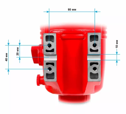 Двигатель алмазного бурения MESSER DM350Е  500мм 3,5 кВт, 360/750/1000 об/мин с PRCD купить в Тобольске