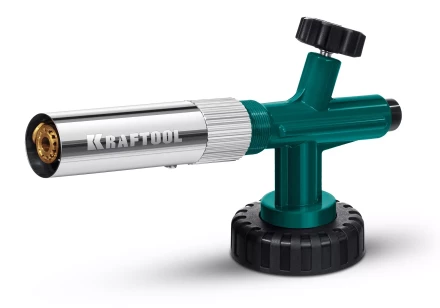 KG-1000 цельнометаллическая газовая горелка с пъезоподжигом, на баллон с цанговым соединением, 1450°C 55514 купить в Тобольске