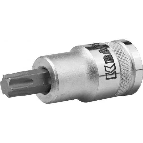 Торцовая бита-головка KRAFTOOL "INDUSTRIE QUALITAT", материал S2, TORX, сатинированная, 1/2", Т50 27905-50_z01 купить в Тобольске