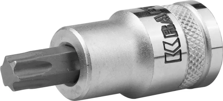 Торцовая бита-головка KRAFTOOL "INDUSTRIE QUALITAT", материал S2, TORX, сатинированная, 1/2", Т50 27905-50_z01 купить в Тобольске