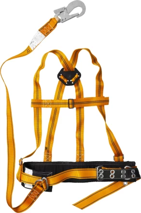 Лямочный пояс СИБИН тип ППВА, материал стропа - лента, с наплечными лямками 11565 купить в Тобольске