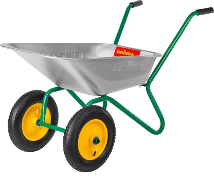 Тачка GRINDA садовая двухколесная, 80 л, грузоподъемность 120 кг 422400_z01 купить в Тобольске