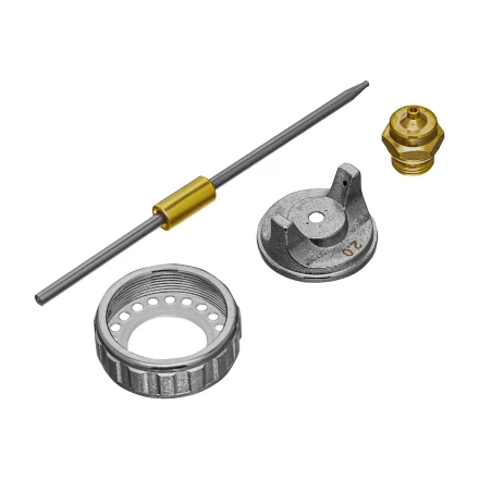 Ремкомплект для краскораспылителя 4 предмета: сопло 2,0 мм, игла, форсунка, зажим сопла// Matrix 57392 купить в Тобольске