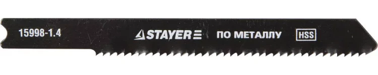 Полотна STAYER "PROFI", U118A, для эл/лобзика, HSS, по металлу (1,5-2мм), US-хвост., шаг 1,4мм, 50мм, 2шт 15998-1.4_z01 купить в Тобольске