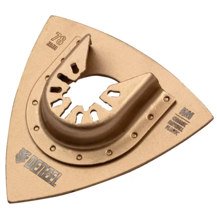 Насадка для МФИ шлифовальная дельтавидная Denzel 782323, HM, по плитке и дереву, 78 мм купить в Тобольске