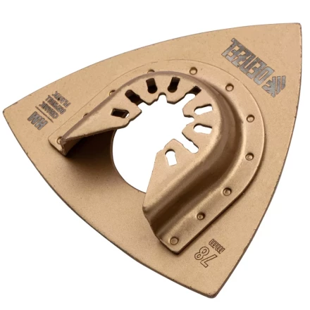 Насадка для МФИ шлифовальная дельтавидная Denzel 782323, HM, по плитке и дереву, 78 мм купить в Тобольске