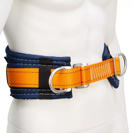 Удерживающая привязь безлямочная Сибртех 89505, модель УП I, прошитый высокий кушак купить в Тобольске