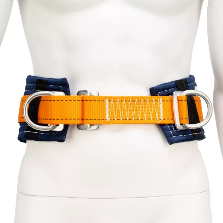 Удерживающая привязь безлямочная Сибртех 89505, модель УП I, прошитый высокий кушак купить в Тобольске