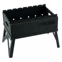 Мангал походный складной Camping Palisad 69667, 440 х 320 х 140/350 мм, сталь 1,2 мм, сумка в комплекте