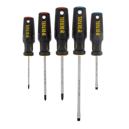 Набор отверток 5 шт Denzel, PH+SL, S2, 3к рукоятка, 122157 купить в Тобольске