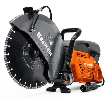 KRAFTOOL 4800 Вт, 400 мм, диск в комплекте, бензорез по бетону (бетонорез) (K970-16 H) купить в Тобольске