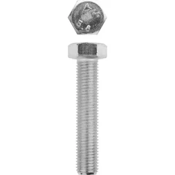 Болт ЗУБР "МАСТЕР" с шестигранной головкой, ГОСТ 7798-70, класс прочности 5.8, оцинкованный, M16x70мм, 5кг 303080-16-070