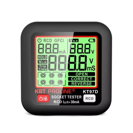 Тестер розеток и УЗО КВТ КТ 97D (91921) купить в Тобольске