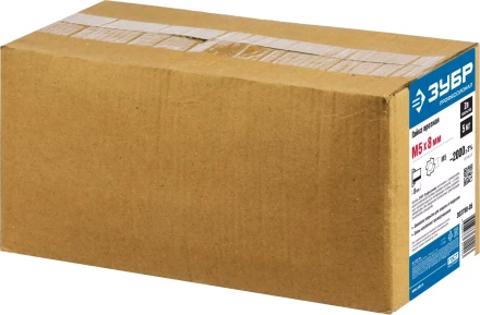 ЗУБР DIN 1624, M5 x 8 мм, цинк, 5 кг, врезная гайка (303780-05) купить в Тобольске