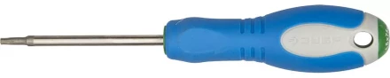 Отвертка ЗУБР, Cr-V сталь, трехкомпонентная рукоятка, цветовая индикация типа шлица, TORX №15, 75мм 25254-15-075 купить в Тобольске