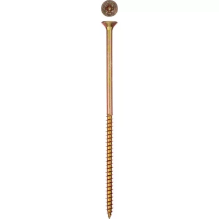 Шурупы ЗУБР &quot;МАСТЕР&quot; по дереву желтопассивированные, 6.0x160мм, 4шт 300396-60-160 купить в Тобольске