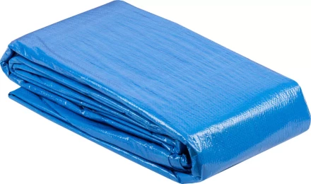 Тент-полотно ЗУБР &quot;МАСТЕР&quot; универсальный, из тканого полимера плотностью 75 г/м3, с люверсами, водонепроницаемый, 6мх10м 12550-06-10 купить в Тобольске