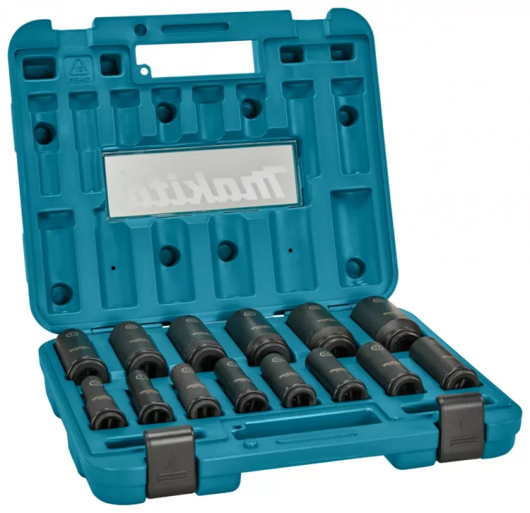 Набор ударных головок Impact Black Makita 1/2, 14 шт Makita E-16586 купить в Тобольске