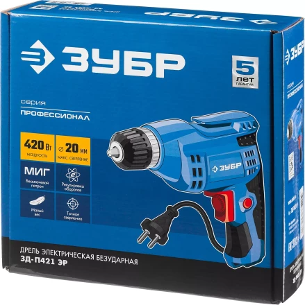 Дрель реверсивная ЗД-П421 ЭР серия ПРОФЕССИОНАЛ купить в Тобольске