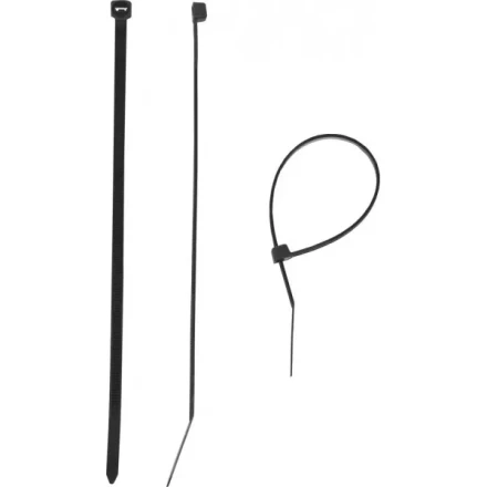 Хомуты ЗУБР нейлоновые черные 4,5x180мм, 100шт 309030-45-180 купить в Тобольске