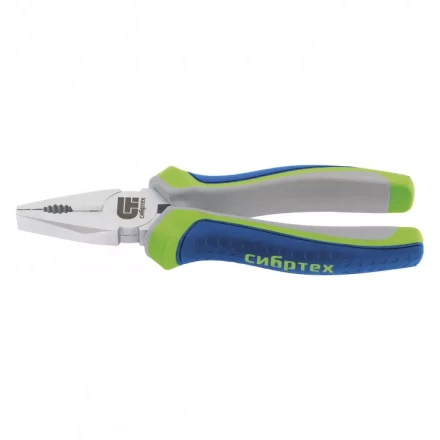 Плоскогубцы комбинированные Сибртех 180 мм трехкомпонентные рукоятки 17078 купить в Тобольске
