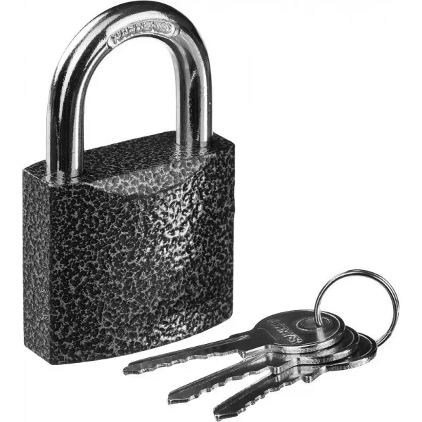 Замок STAYER "STANDARD" навесной, металлический корпус, закаленная дужка, 50 мм 37160-50 купить в Тобольске