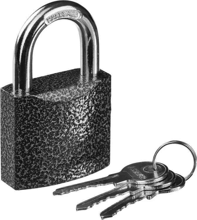 Замок STAYER "STANDARD" навесной, металлический корпус, закаленная дужка, 50 мм 37160-50 купить в Тобольске