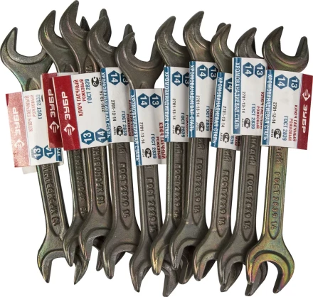 Ключ рожковый ЗУБР, серия &quot;Т-80&quot;, оцинкованный, 13х14мм 2701-13-14 купить в Тобольске