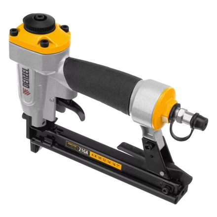 Степлер пневматический Denzel  PS8016 для прямоугольных скоб 21GA от 6 до 16 мм 57400 купить в Тобольске