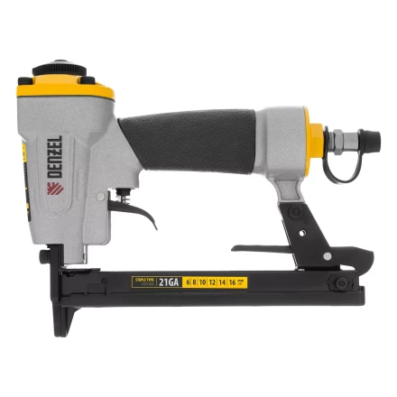 Степлер пневматический Denzel  PS8016 для прямоугольных скоб 21GA от 6 до 16 мм 57400 купить в Тобольске