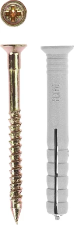 Дюбель-гвоздь ЗУБР &quot;МАСТЕР&quot; полипропиленовый, потайный бортик, 6 x 40 мм, 8 шт 4-301346-06-040 купить в Тобольске
