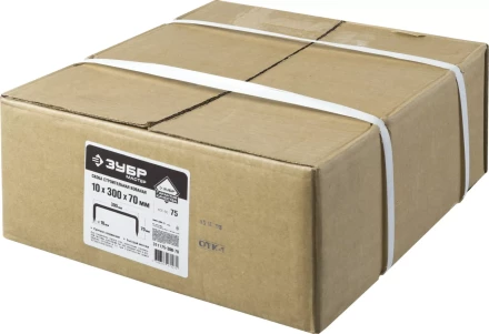 Скоба строительная кованая ЗУБР &quot;МАСТЕР&quot;, 10х300х70 мм, 75 шт 311175-300-70 купить в Тобольске