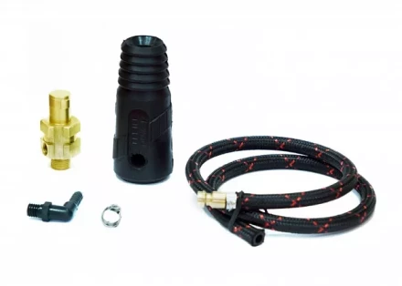 Разъем силовой TIG 50 M12х1 шланг L=0,6метра  быстроразъем Aurora купить в Тобольске