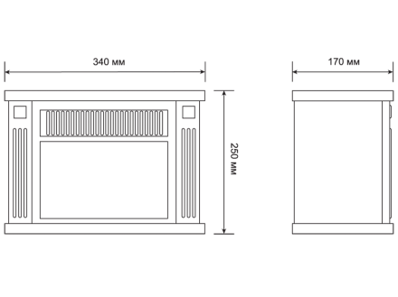 Электрокамин-камин электрический мини ELECTROLUX EFP/M-5012B черный купить в Тобольске