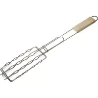 Решетка-гриль GRINDA "BARBECUE" для сосисок, нержавеющая сталь, 170х85мм 424730