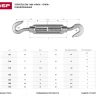 Талреп ЗУБР "ПРОФЕССИОНАЛ" DIN 1480, крюк-крюк, оцинкованный, кованая натяжная муфта, М6, 15 шт 4-304365-06 купить в Тобольске
