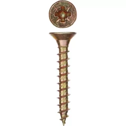 Шурупы ЗУБР "МАСТЕР" по дереву желтопассивированные, 6.0x40мм, 16шт 300396-60-040