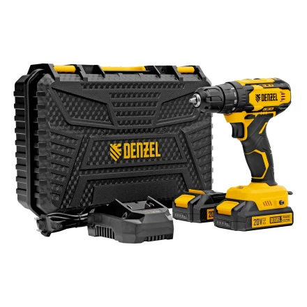 Дрель-шуруповерт аккумуляторная CDQ-20, Li-Ion, 20 В// Denzel 26118 купить в Тобольске