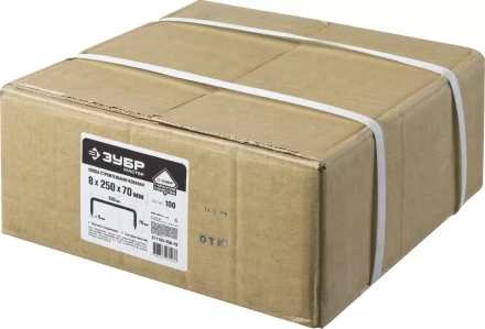 Скоба строительная кованая ЗУБР &quot;МАСТЕР&quot;, 8х250х70 мм, 100 шт 311165-250-70 купить в Тобольске