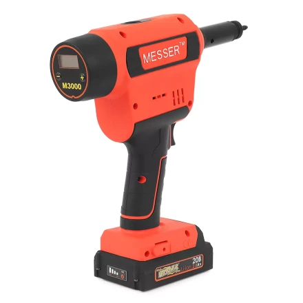 Аккумуляторный резьбовой заклепочник Messer M3000 с электронной системой настройки сжатия и счетчиком купить в Тобольске
