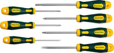 Набор X-Drive, KRAFTOOL 250081-H7: Отвертки профессиональные, SL: 3x80, 5x100, 6x125; PH: 1x80, 2x100; PZ: 1x80, 2x100 250081-H7 купить в Тобольске